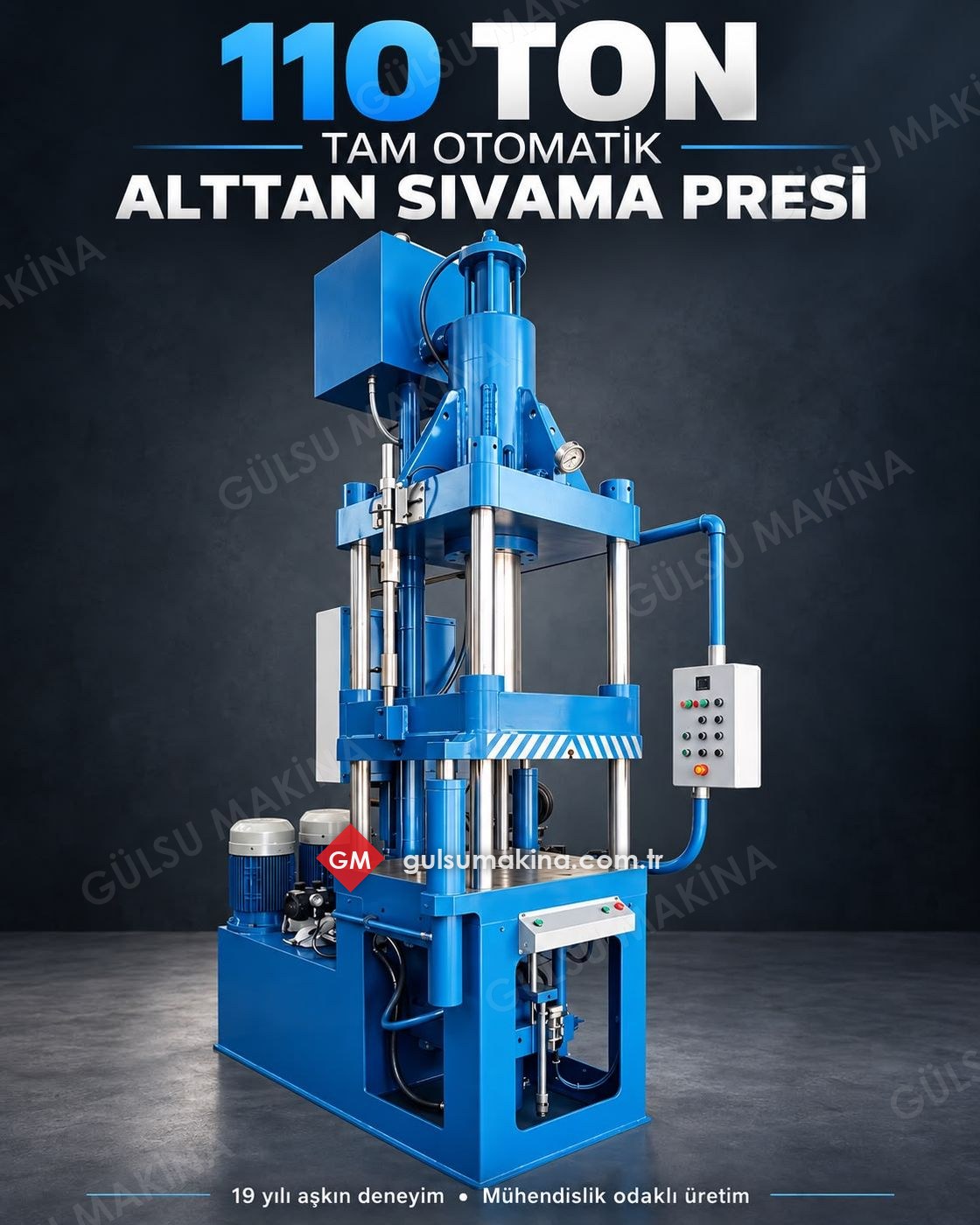 110 ton tam otomatik alttan sıvama presi tanıtım görseli